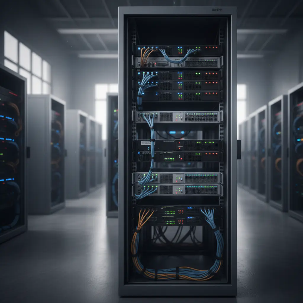 Server rack rendering