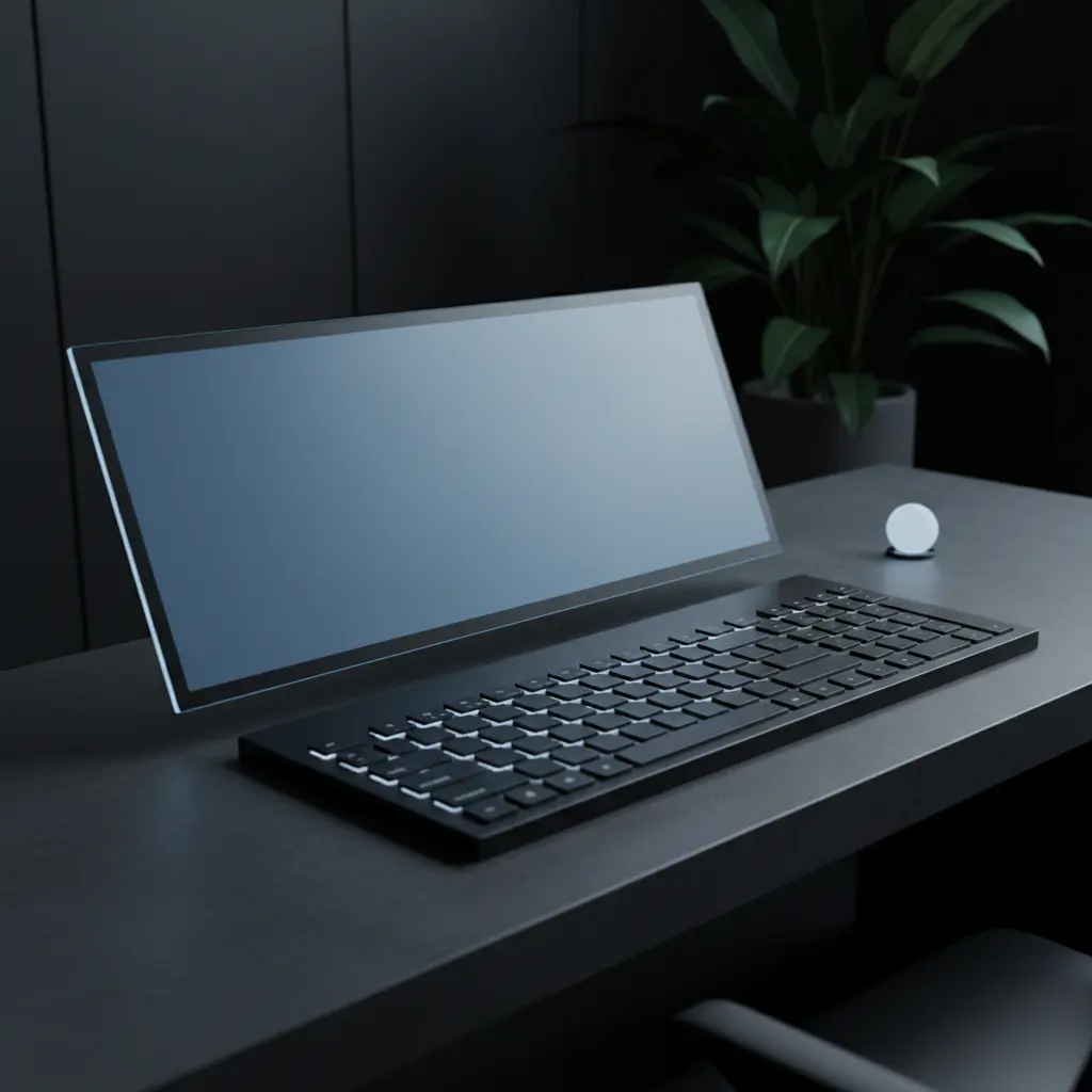 Minimalist typing interface dashboard