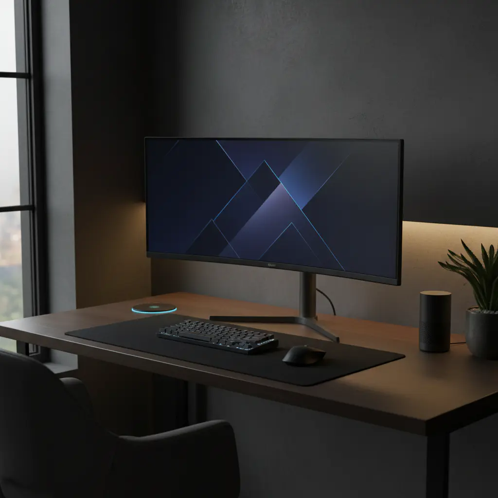Minimalist desk setup